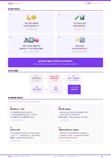 내신해방공식 웹툰 교안